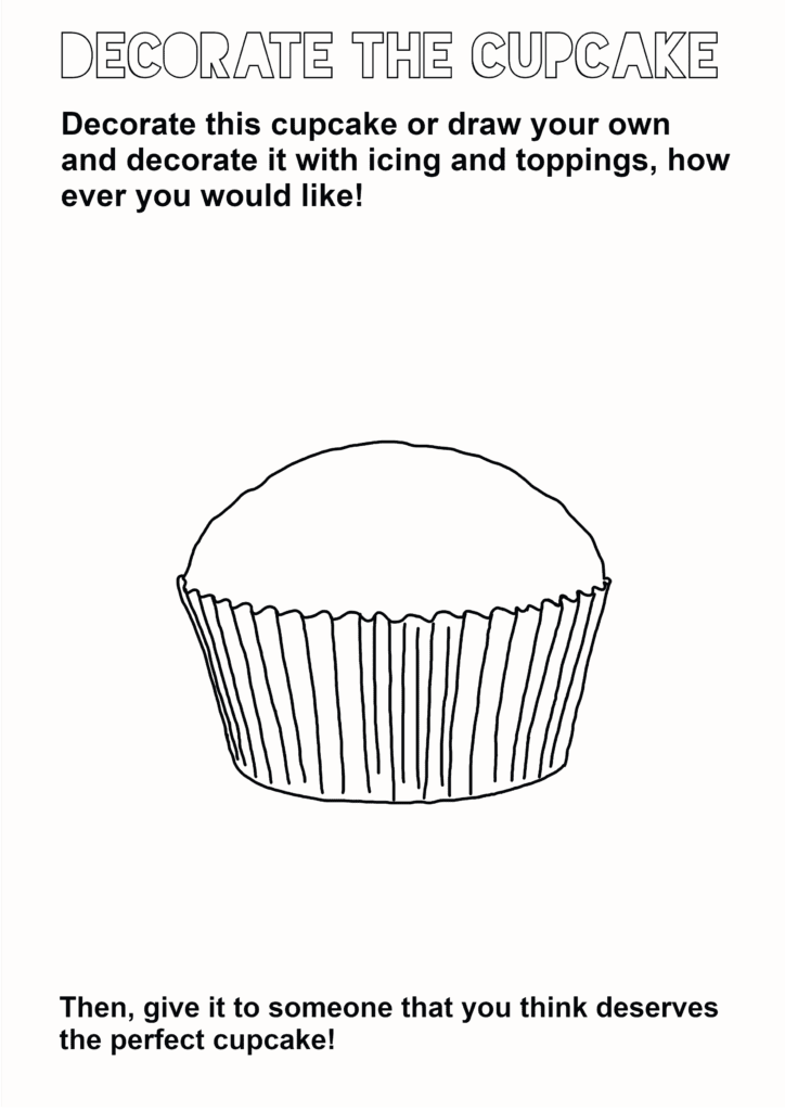 Daily challenge etxt with cupcake image
