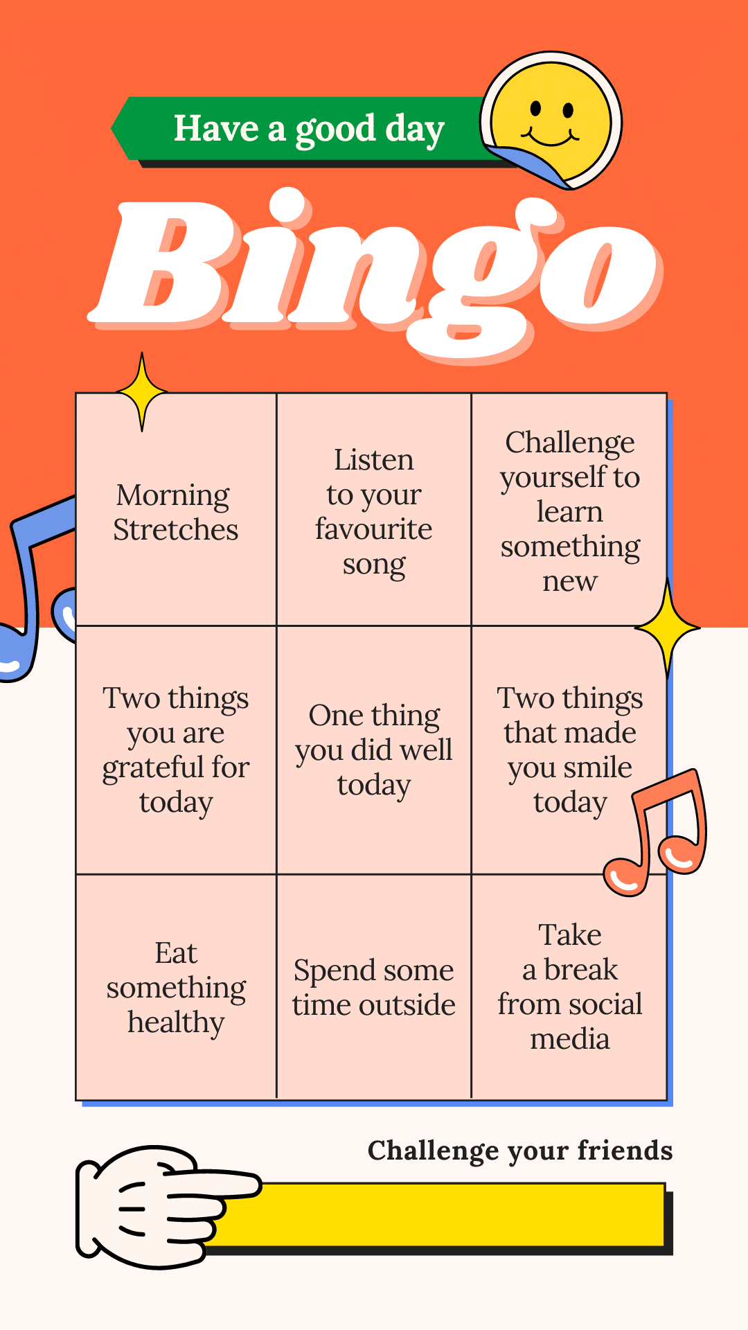 Have a good day bingo