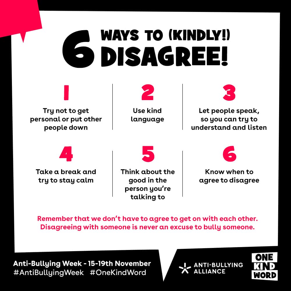 6 ways to disagree