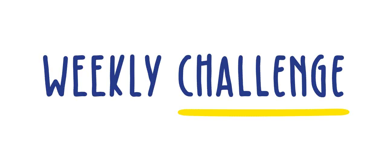 Weekly Challenge Header in the style of the WF_I-Can logo