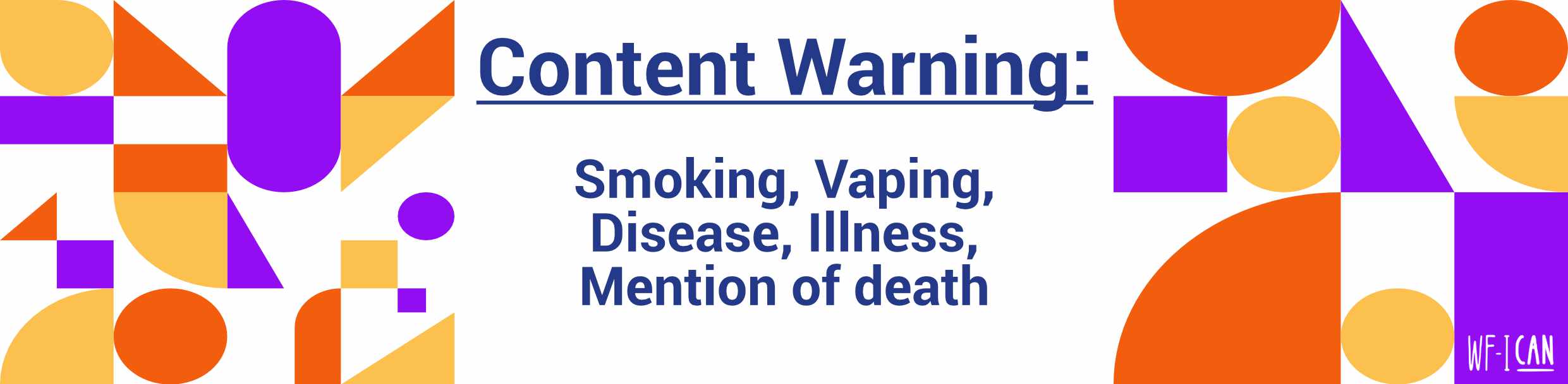 Content warning: smoking, vaping, disease, illness, mention of death