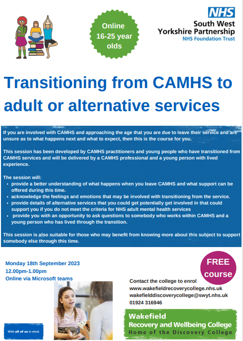Transitioning from CAMHS