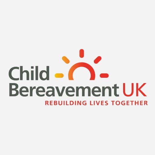 Child bereavment uk logo on light grey background