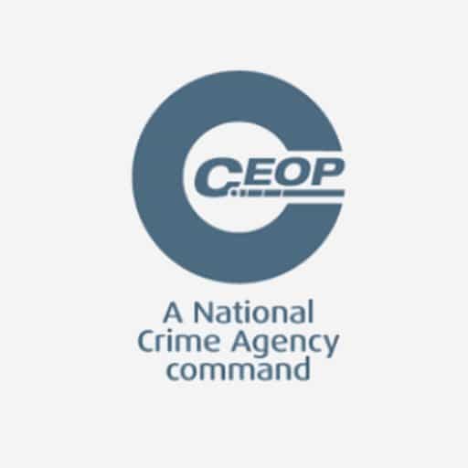 Dark grey CEOP logo against light grey background