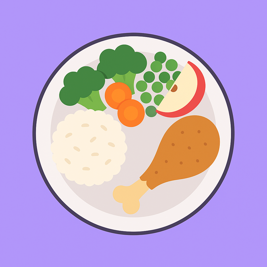 Try to eat 3 balanced meals!