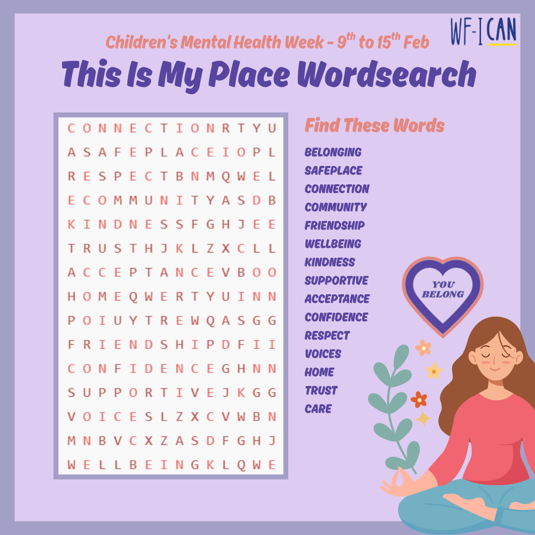 This Is My Place Wordsearch