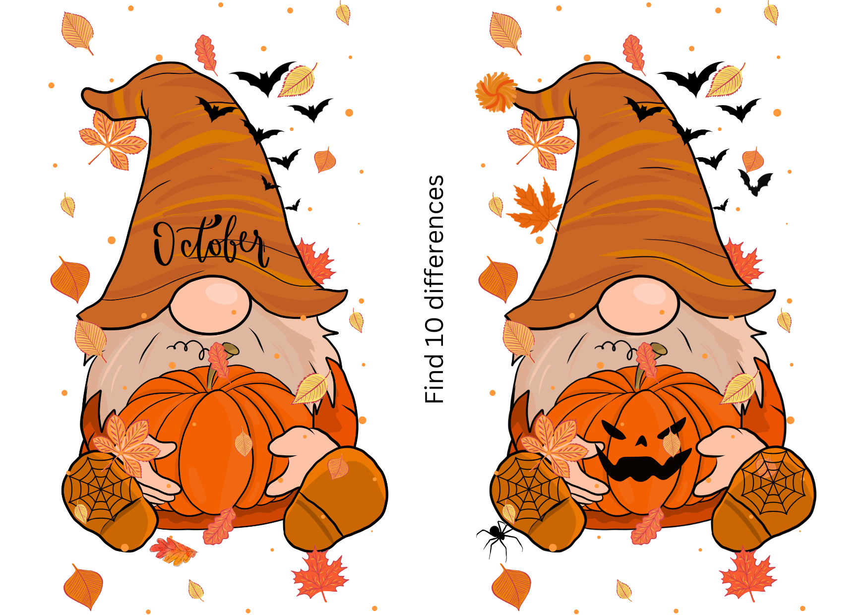 Halloween Spot The Difference